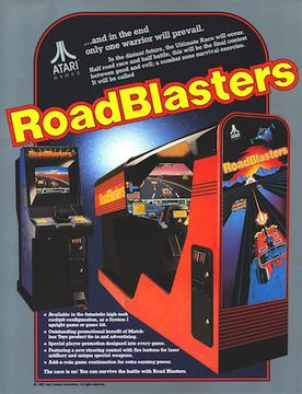 RoadBlasters cabinet artwork